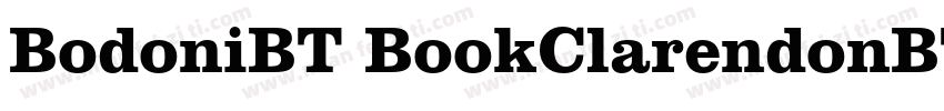 BodoniBT BookClarendonBT Light字体转换